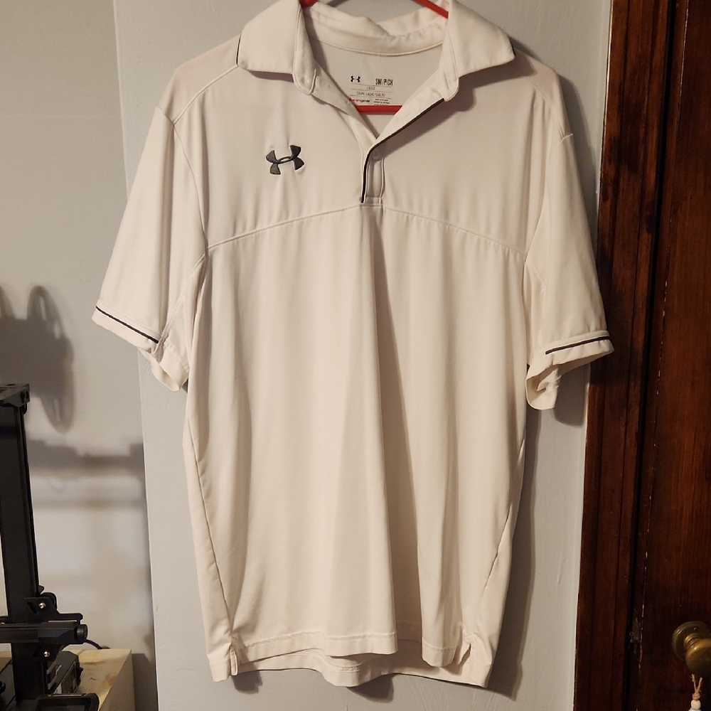 Under Armour Men's Cream Polo Shirt